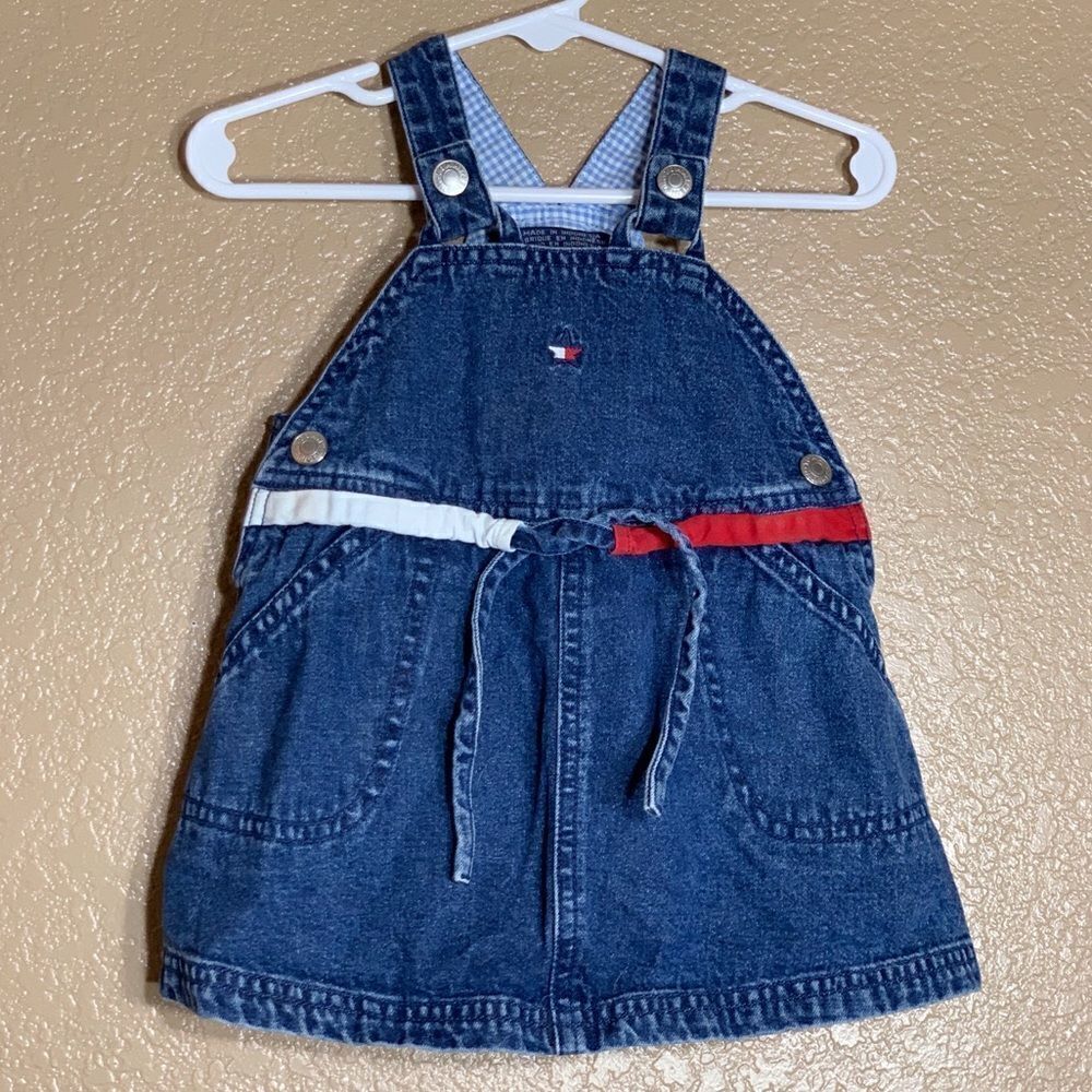 Vintage Tommy Hilfiger baby girl Jean dress‎